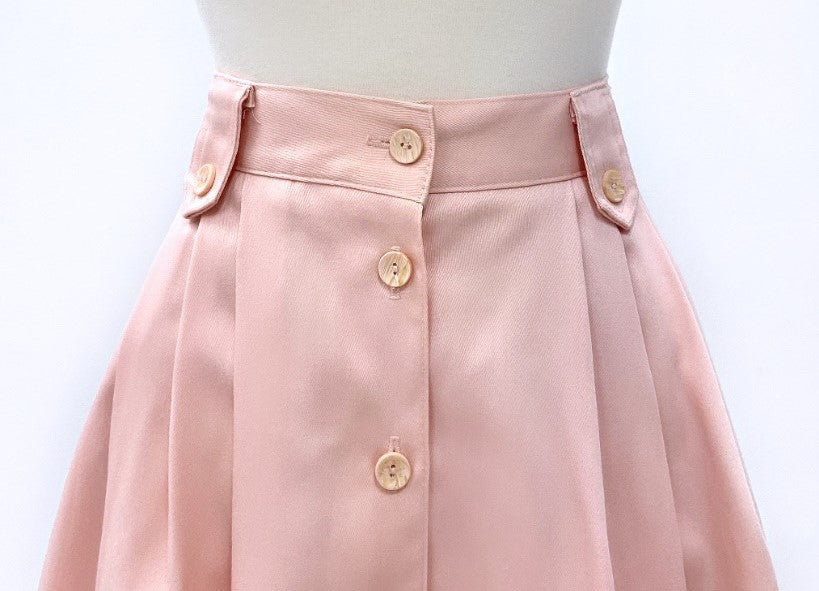 Vintage - Pink Button-Down Skirt