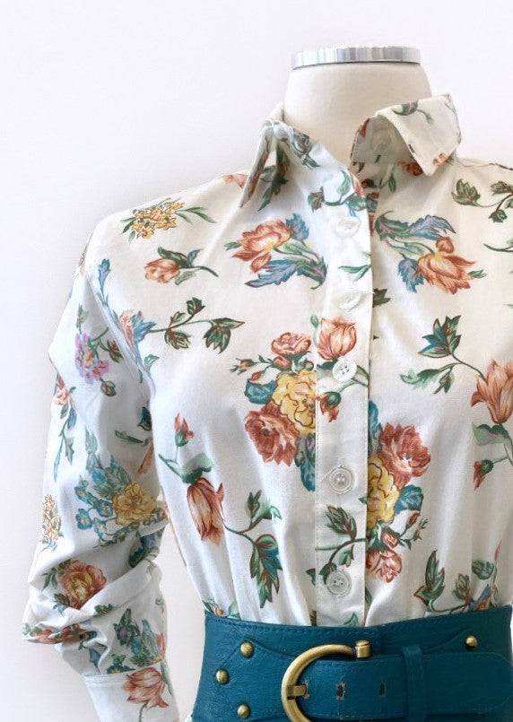 Vintage - Floral Shirtdress