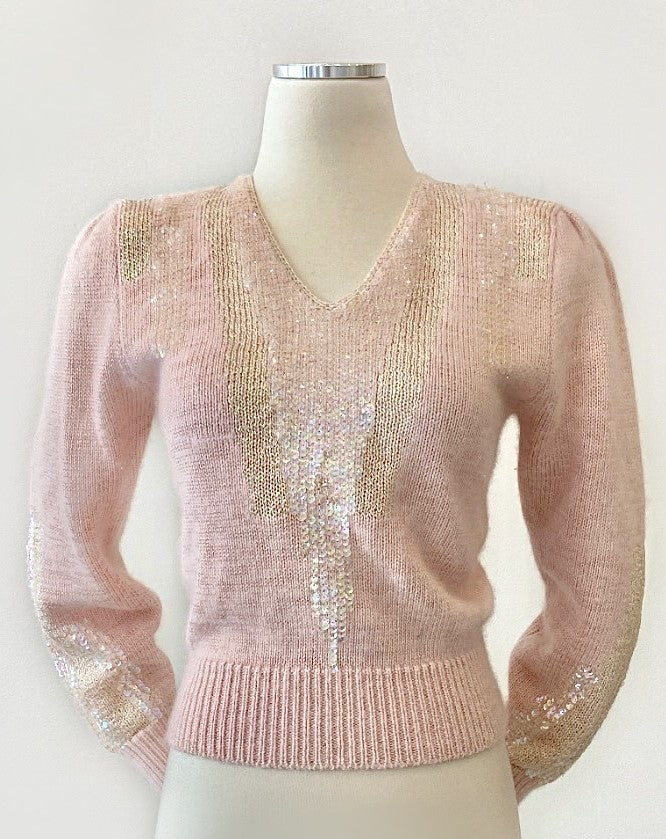 Vintage - Angora Sequin Sweater