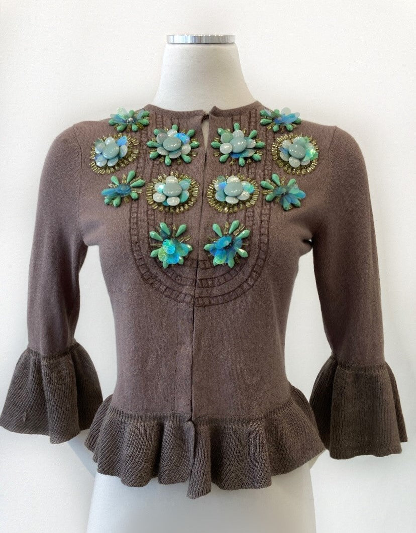 Nanette Lepore - Sweater with Beaded Embellishments