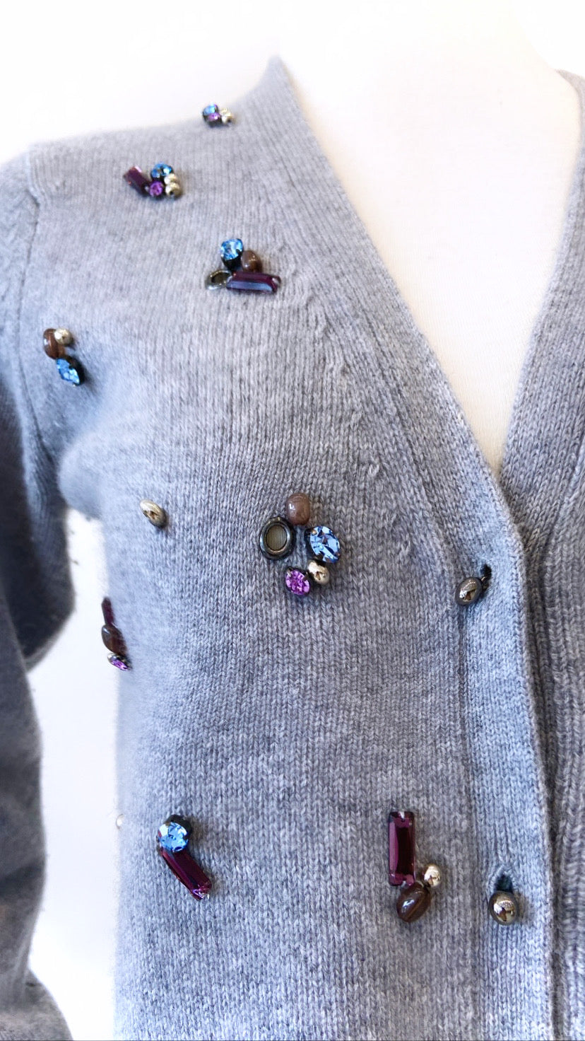 Dorothee Schumacher - Cashmere Cardigan with Scattered Gems