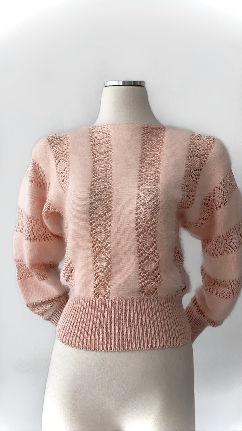 Angora Striped Sweater