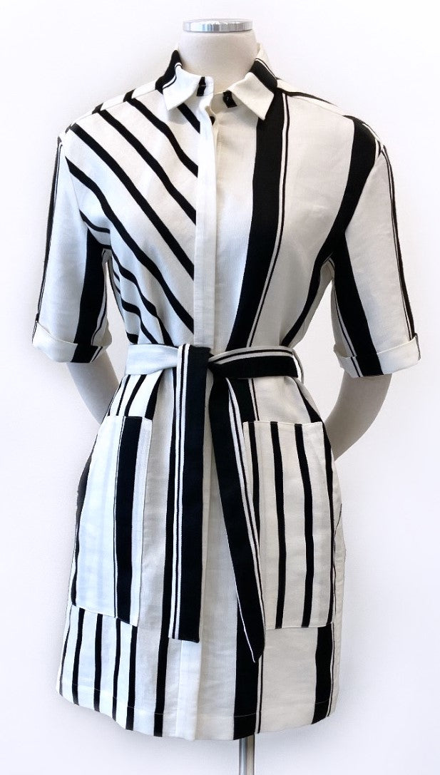 Maje - Striped Dress / Jacket