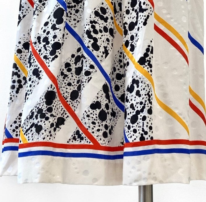 Vintage - Printed Silk Skirt