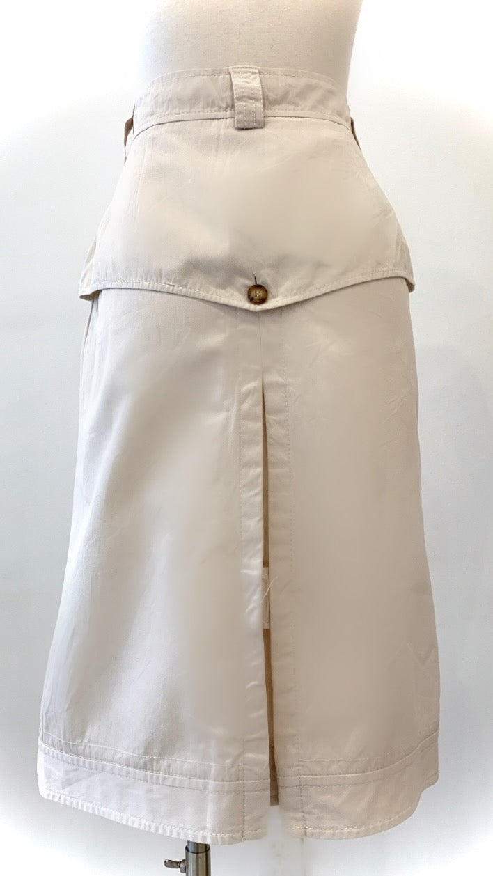 Moschino - Cotton Straight Skirt with Flap Yoke