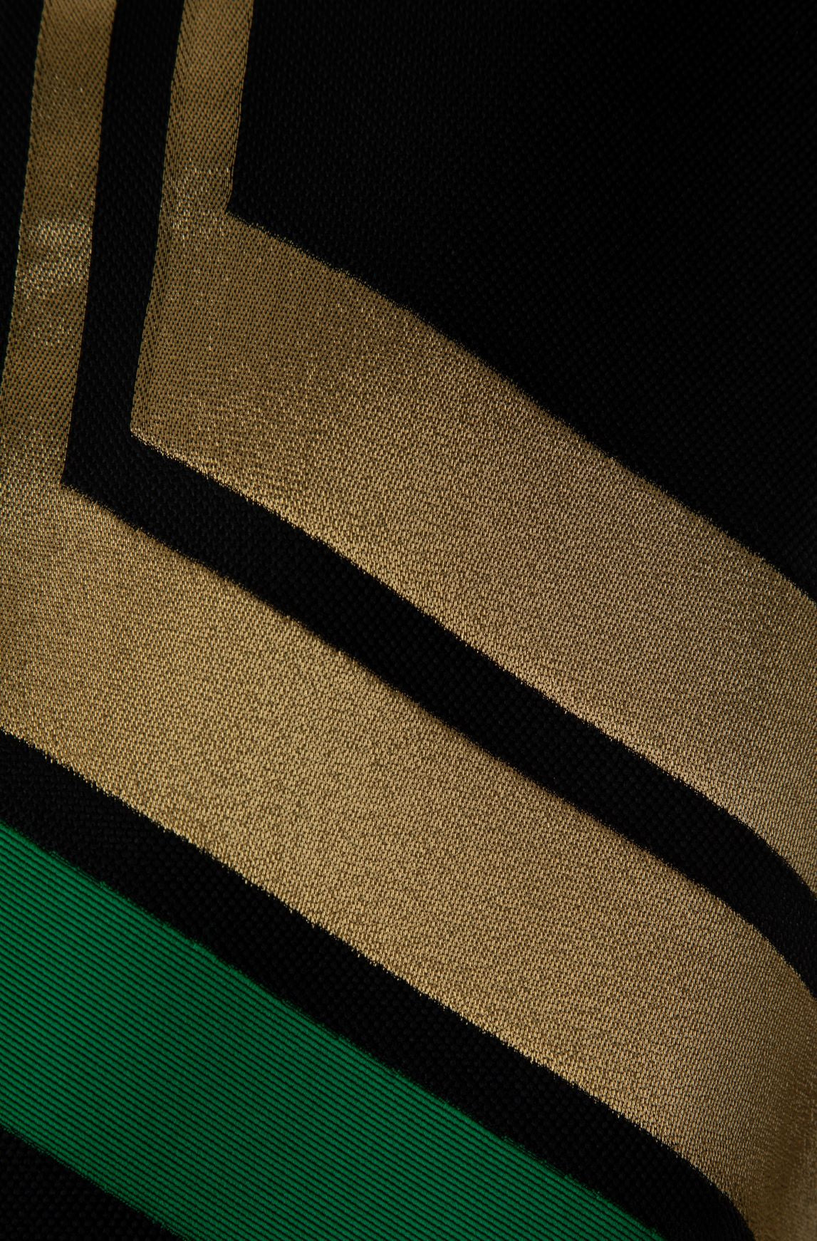 Gucci - Geometric Striped Metallic Silk Blazer