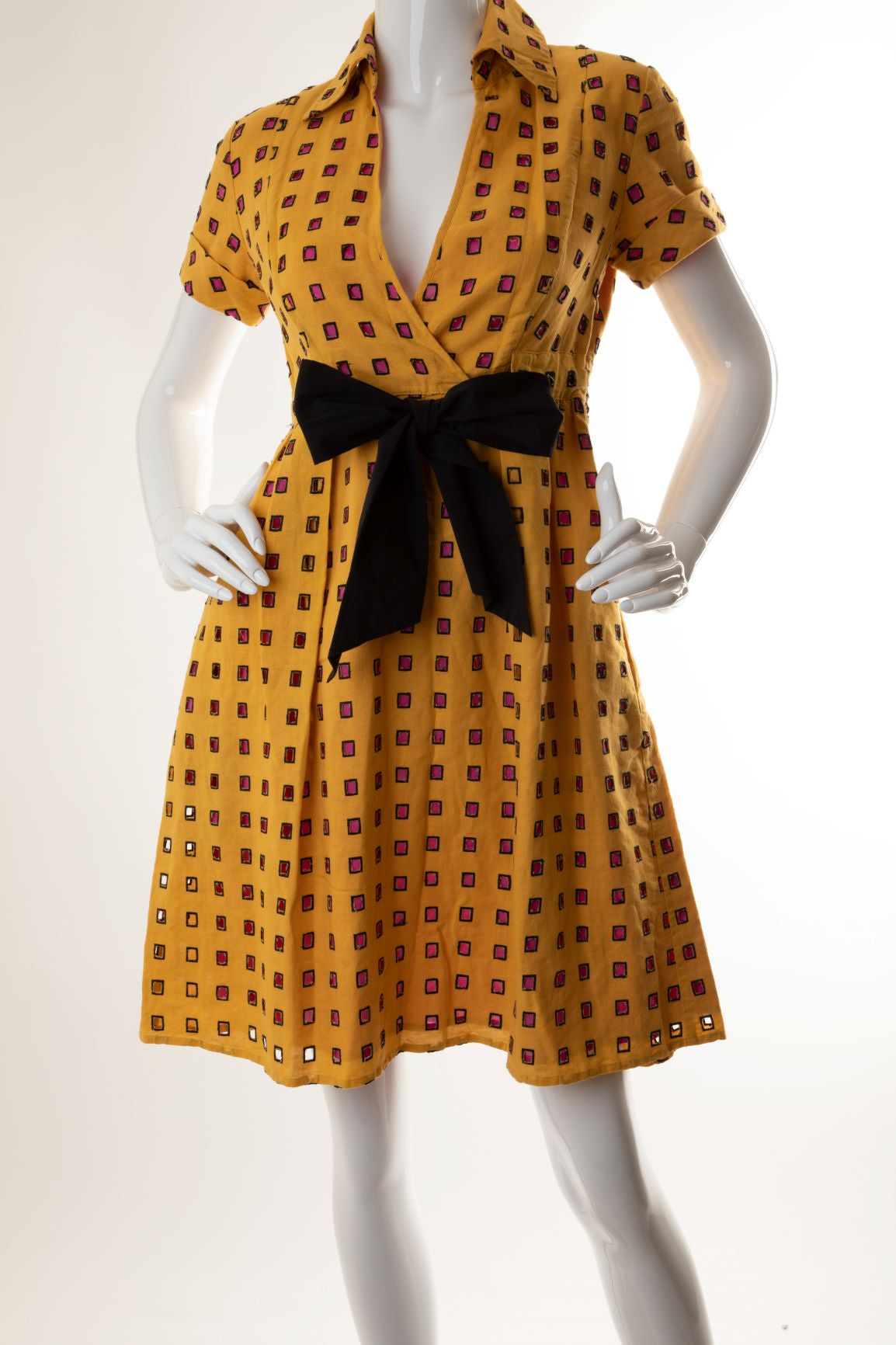 Diane von Furstenberg - Eyelet Wrap-Style Dress with Sash