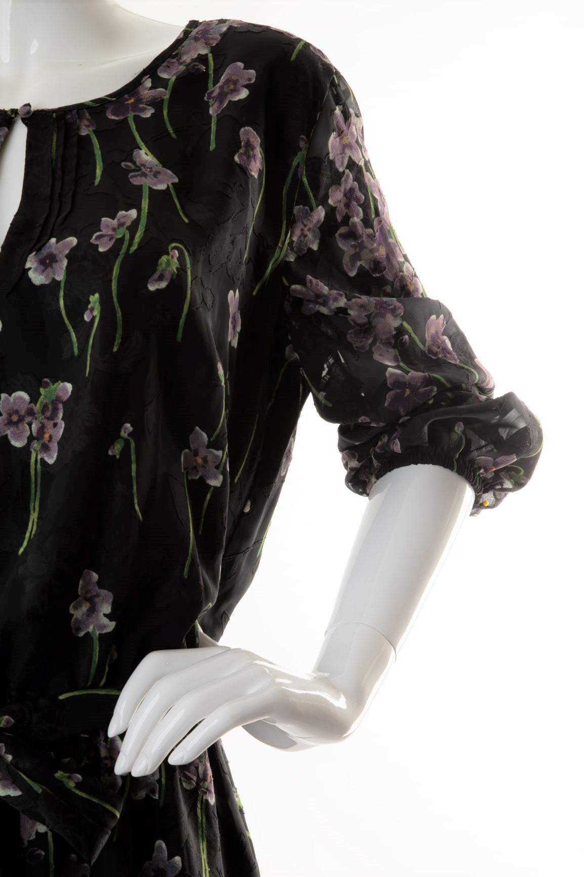 Ralph Lauren - Floral Chiffon Midi Dress with Sash