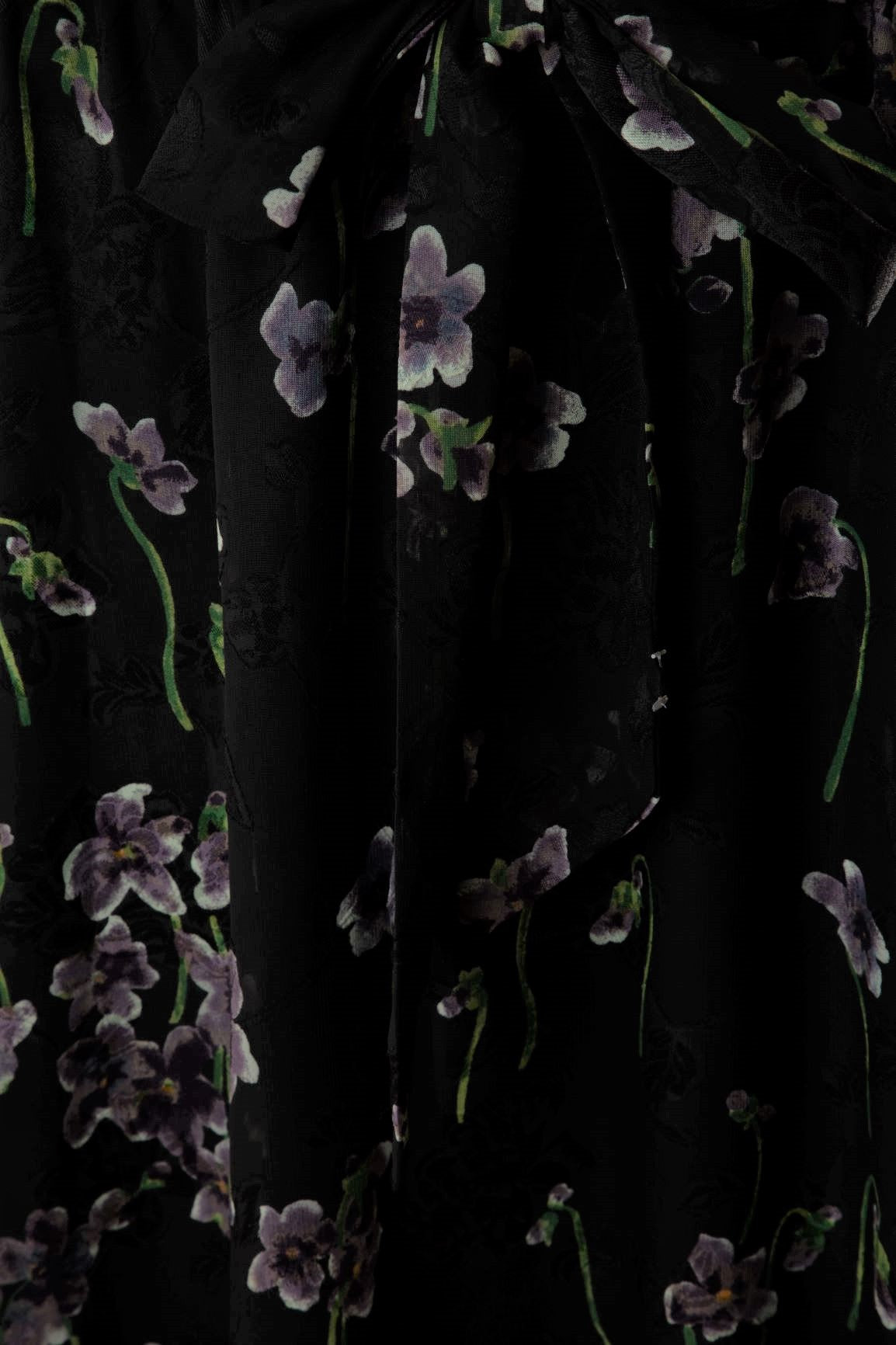 Ralph Lauren - Floral Chiffon Midi Dress with Sash
