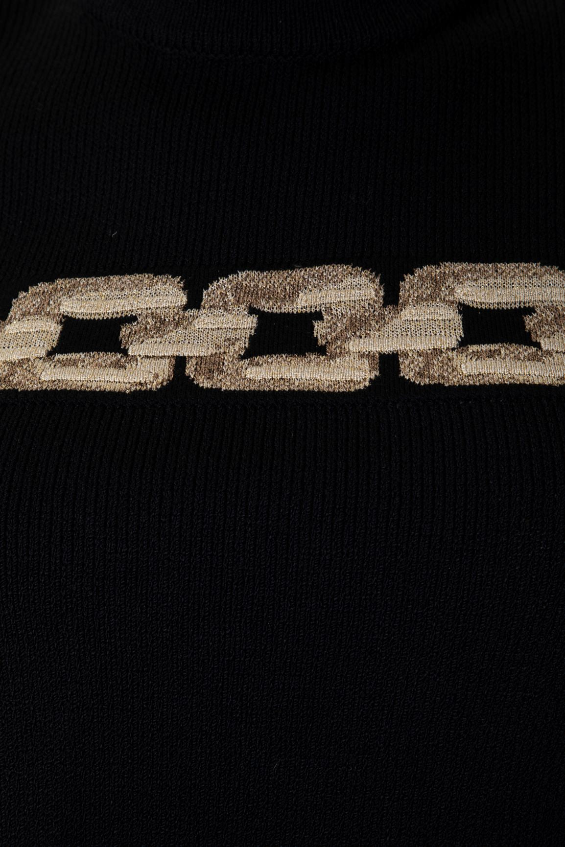 St. John - Santana Knit Top with Chain Print