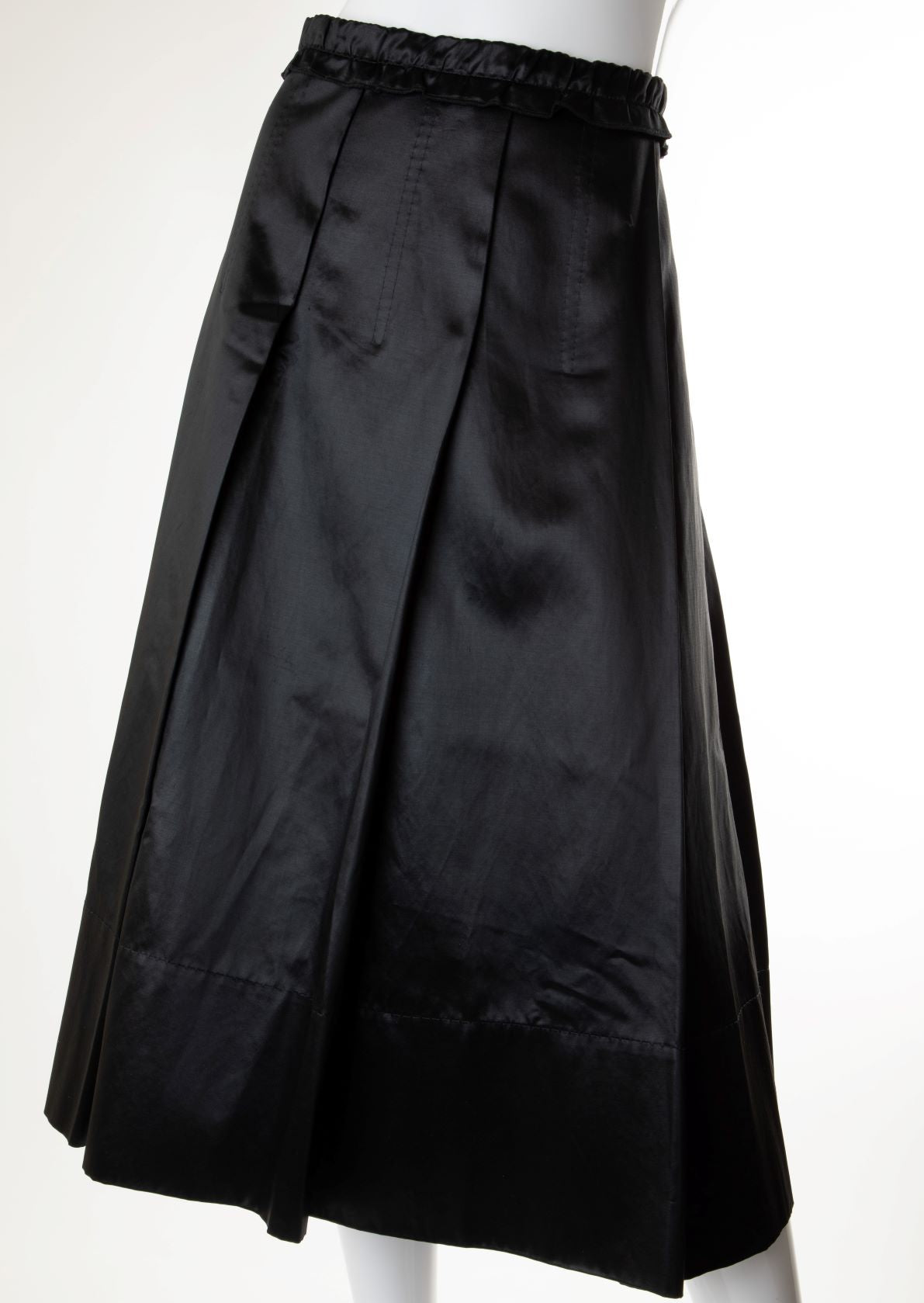 Carven - Satin Pleated Skirt
