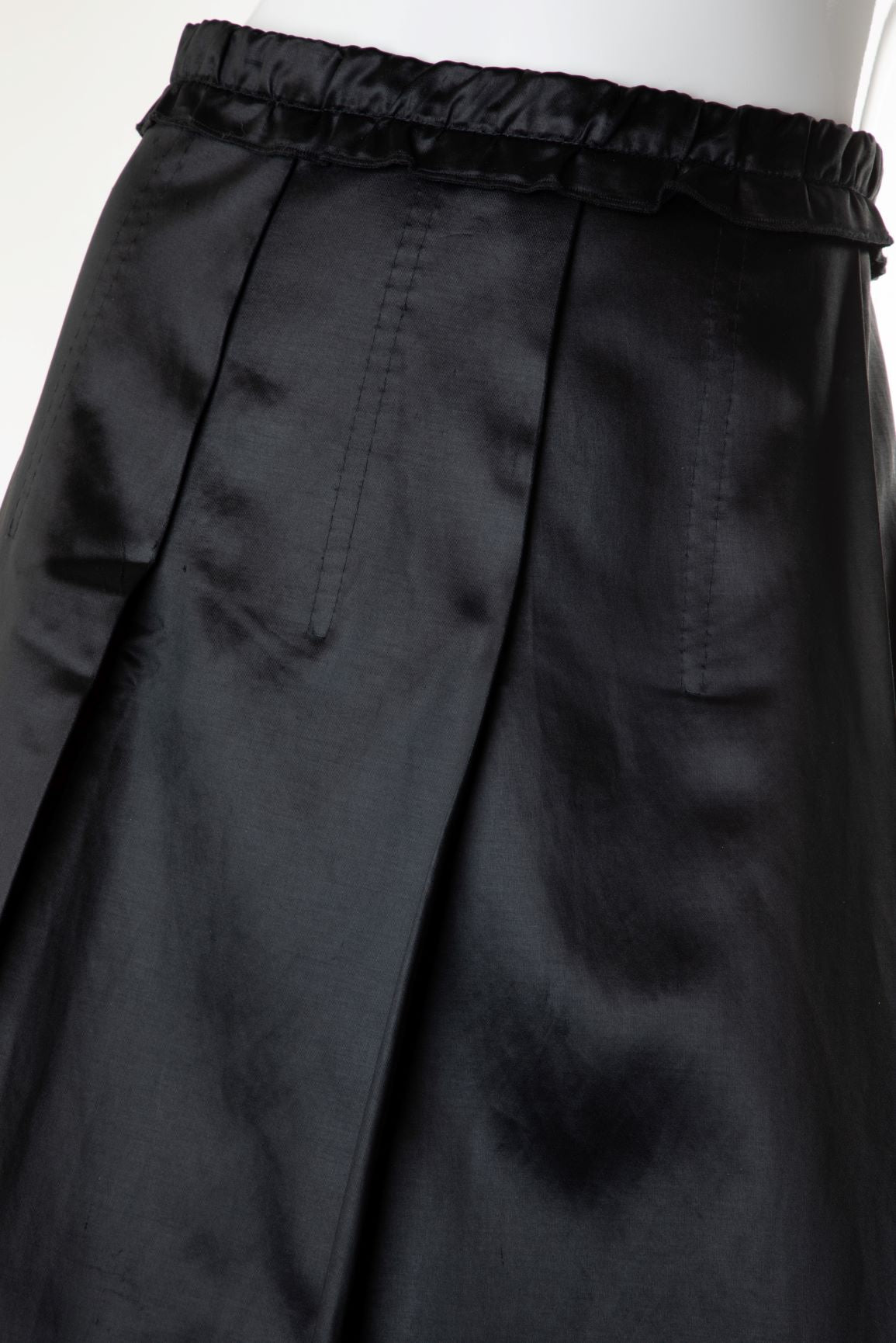 Carven - Satin Pleated Skirt